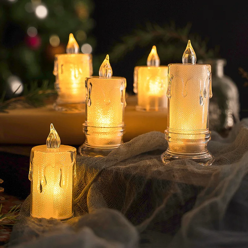 Wedding Party Decorative Led Candles Candles Flameless Flickering Weeding Decor Led Candles with Flickering Flame Candle Jar