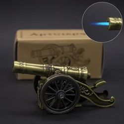 New Mini Retro Lighter Refillable Butane Gas Lighters Windproof Torch Flame Novelty Vintage Unique Gift Smoking Accessories
