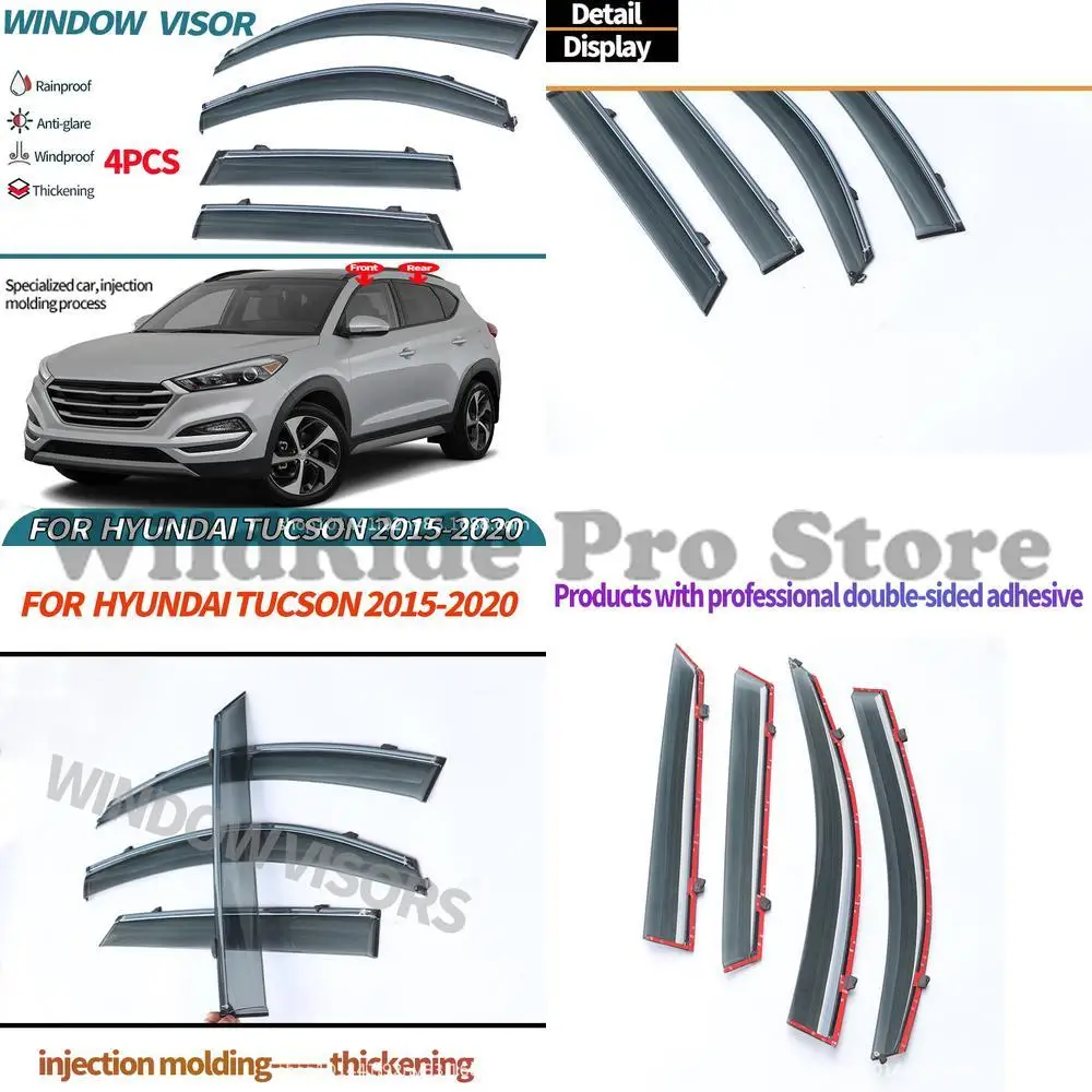 

1 комплект для Hyundai Tucson 2019, дефлектор от дождя на окно, козырек