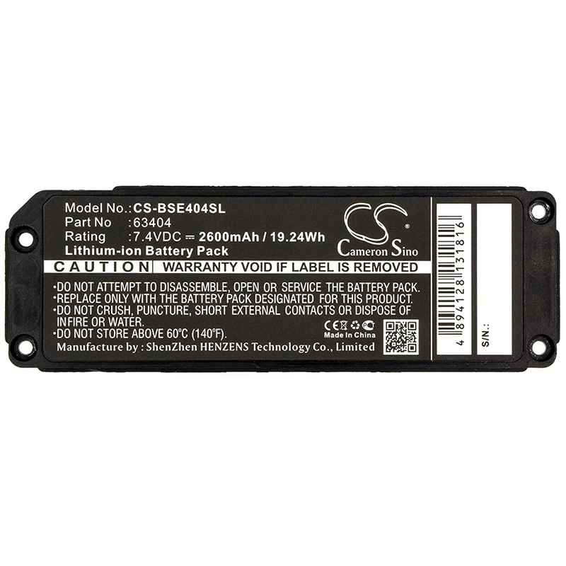 Altavoz de categoría 2600mAh/19,24Wh-3400mAh/25,1Wh batería para Bose 063287 063404 Soundlink Mini 413295 Color negro voltios 7,40V