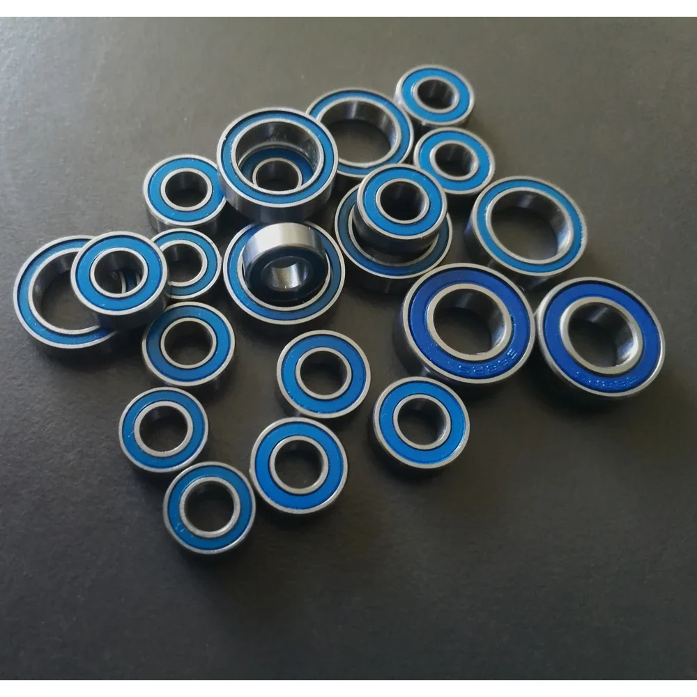 Axial AX10,SCX10 Dingo Honcho Ball Bearing Set(22PCS) Metric Blue Rubber Sealed