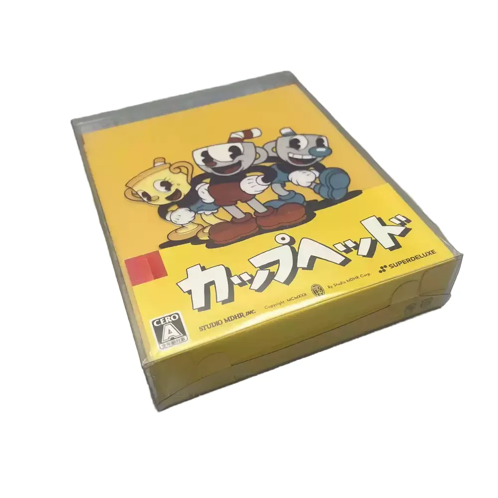 Pudełko PET na Nintendo Switch NS Cuphead Clear Replacement Shell Collect Display Case Transparent Protector Handheld Accesorios