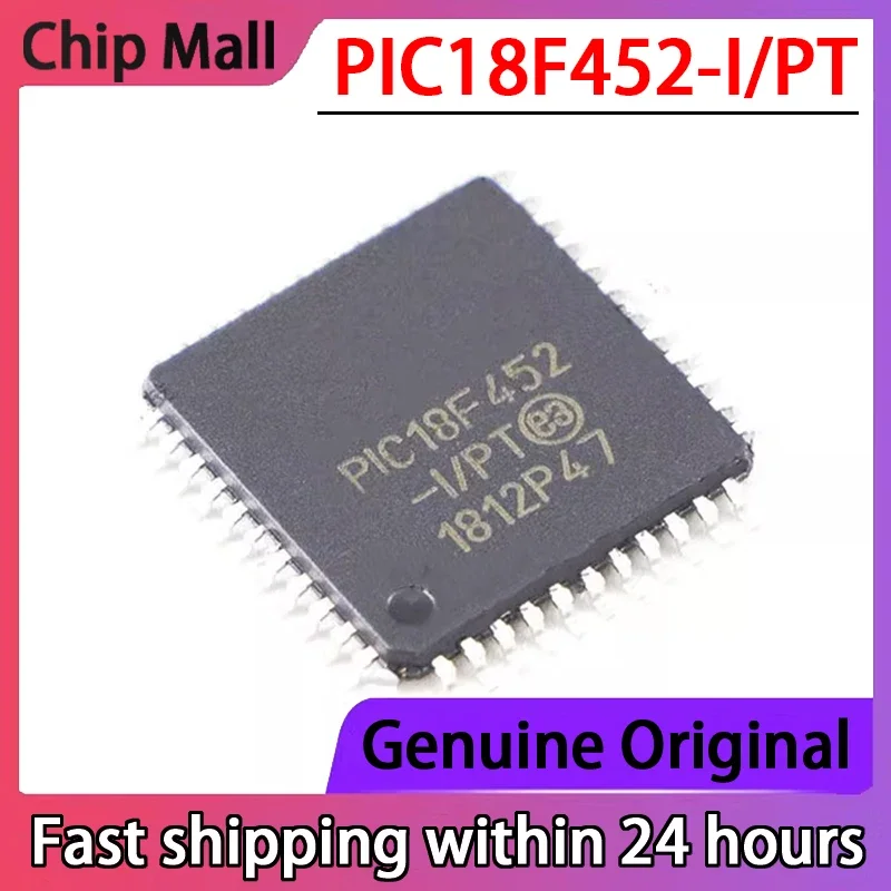 

1 шт. новый оригинальный чип PIC18F452-I/PT PIC18F452 TQFP44 микроконтроллер MCU