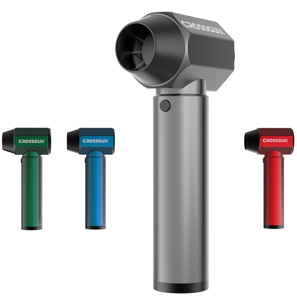 

CROSSGUN Violent Mini Turbo Jet Fan: Электрический воздуходув-пылесос с бесщеточным двигателем, мощный беспроводной вентилятор для сушки автомобилей