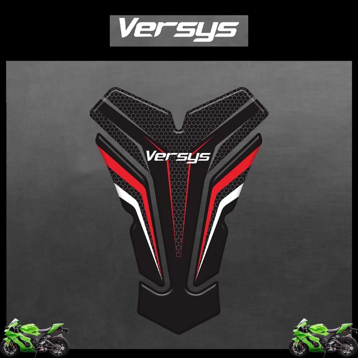 3D Motorrad Tank Pad Schutz Aufkleber für Kawasaki VERSYS1000 VERSYS650 VERSYS-X300
