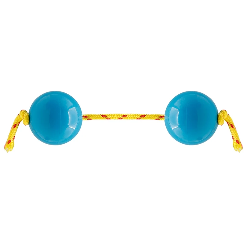 

1 Pair Rhythm Sand Ball Blue Maracas ABS+Climbing Rope Baby Early Education Toy Husband