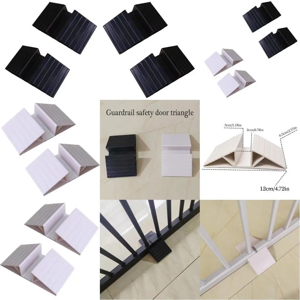 

2Pcs Freestanding Dog Gate Fence Panel Gate Fence Support Feet Stable Stand Isolation Fence Reinforcement Accessories L8RB