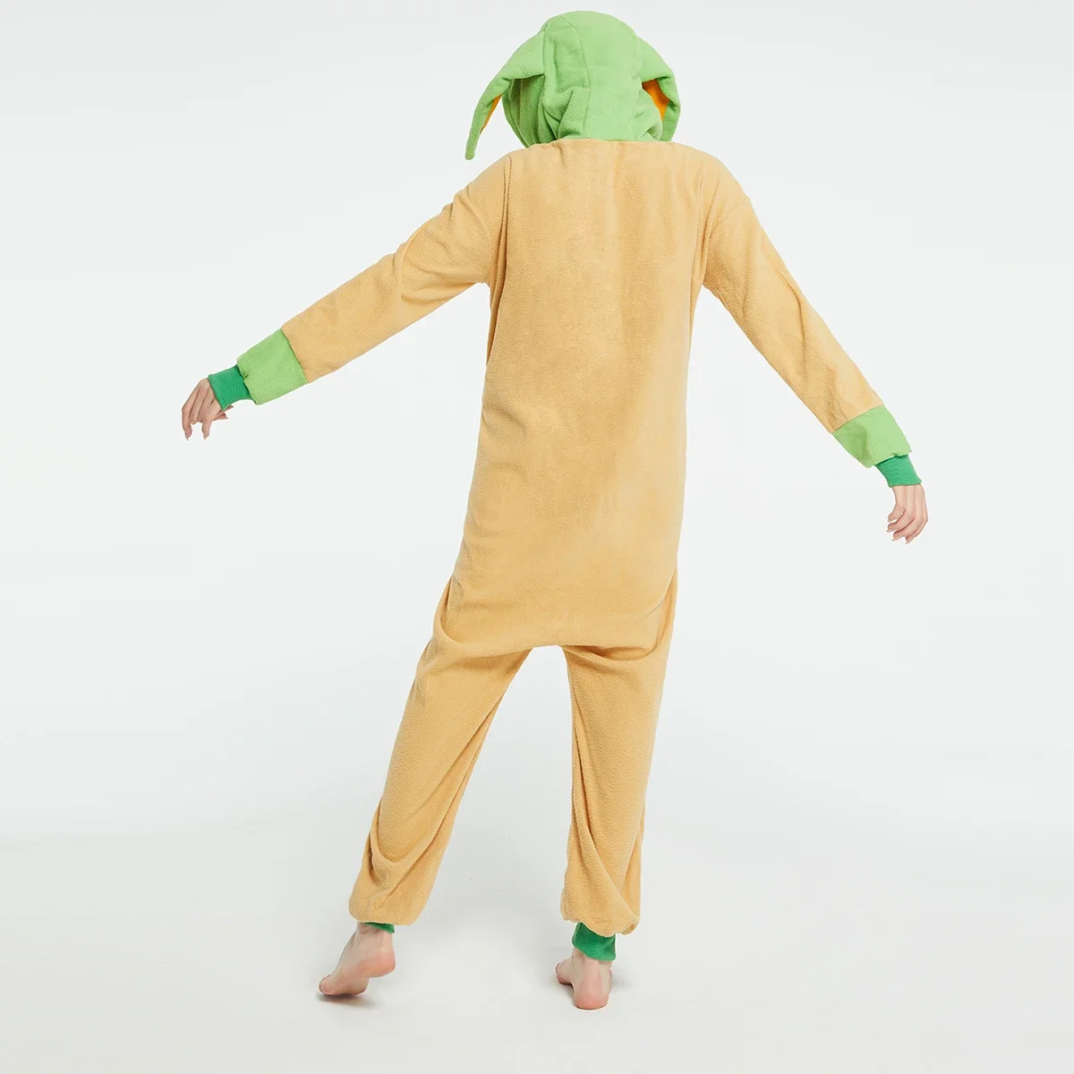 Adults Yoda Baby Grogu Onesies Halloween Costume Unisex Cartoon Cosplay Jumpsuit One Piece Anime Christmas Pajamas Homewear view 3