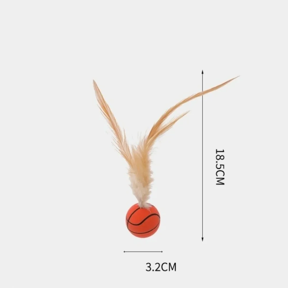 Divertenti palline giocattolo per gatti in silicone Piccole palline rimbalzanti interattive facili da usare Bastoncini durevoli per stuzzicare i gatti