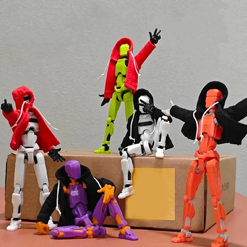 Hoodie Dummy13 Magnetic Action Figure Set Dummy 13 Action Figure With Hoodie T13 Action Figure Set Accessories 3D Printed