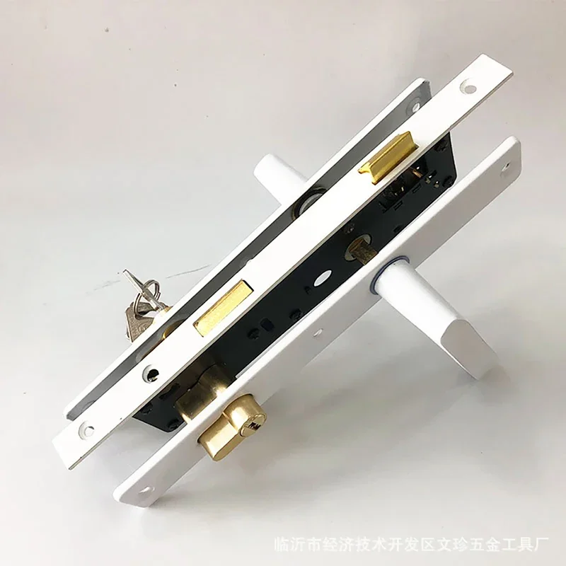 8525 Plastic Steel Door Lock Swing Door Handle Lock Old-Fashioned Plastic Steel Balcony Door Socket Handle Bathroom Lock