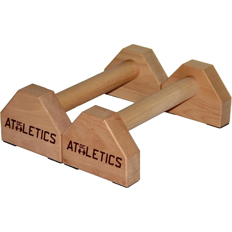 

DC ATHLETICS® -Parallettes – Wooden Push Up Bars for Calisthenics, Handstand, Planche & Floor Exercises – Sturdy Basebar with An
