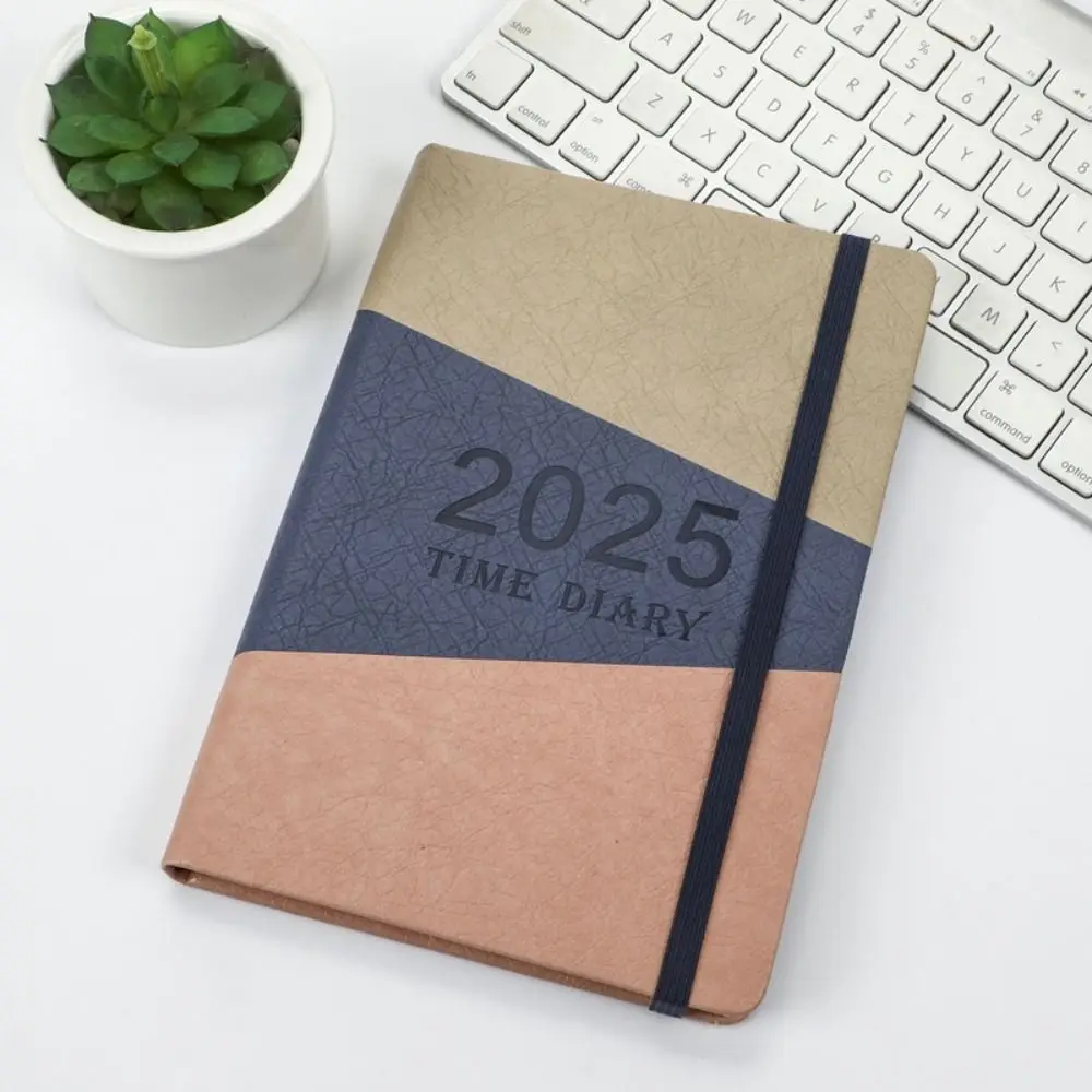 A5 2025 Agenda Planner Notebook 156 pagine Morbida copertina in PU 2025 Journal Notebook Creativo Addensare Blocco note da 365 giorni