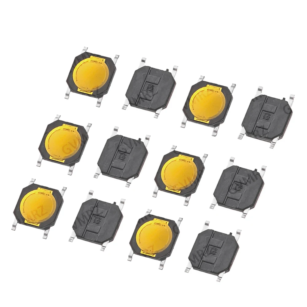 100PCS 4x4x 0.8MM DC12V 4X4X0.8mm Tactile Push Button Switch Tact 50mA Membrane Switch 4*4*0.8mm 4 Pin Switch Micro Switch SMD
