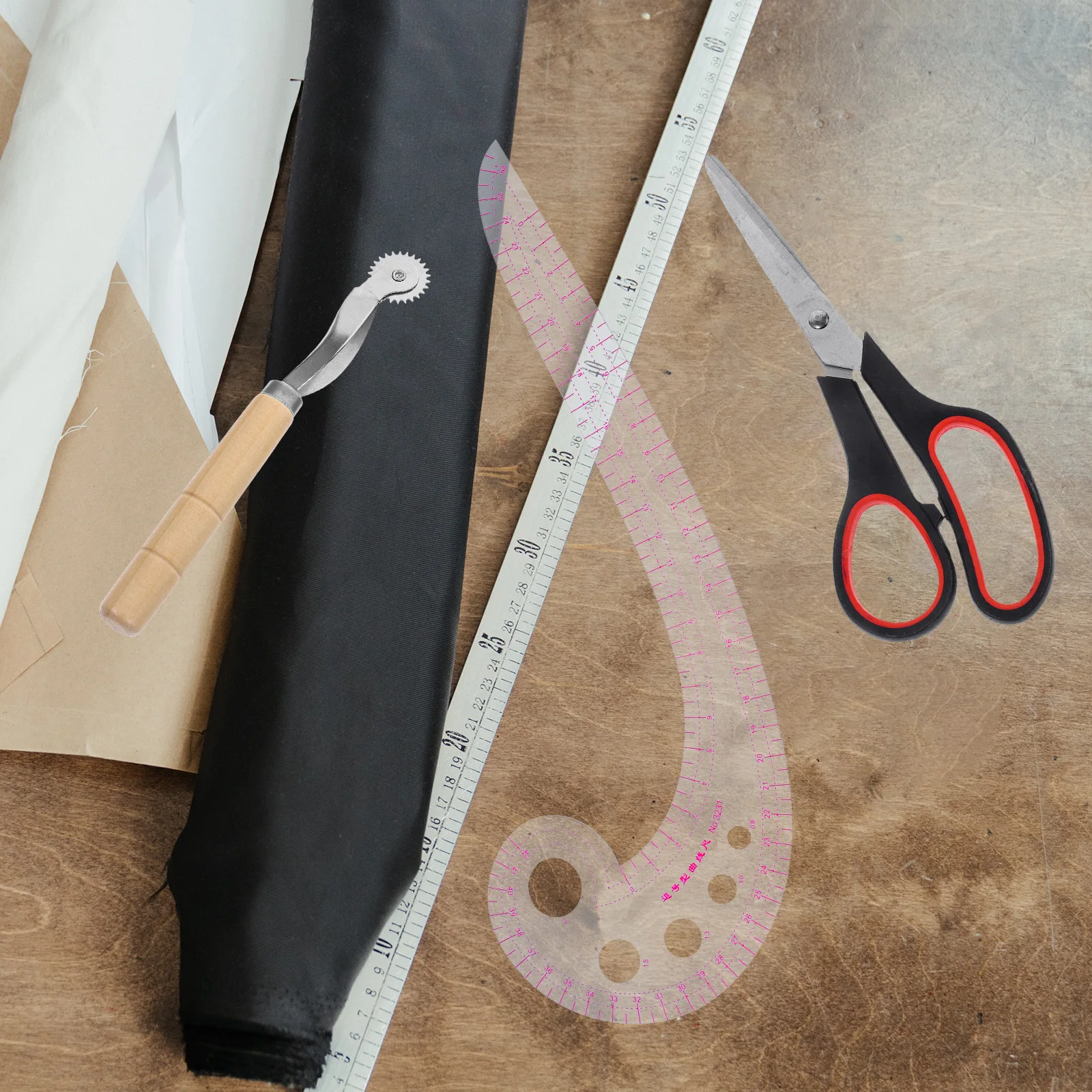 

15 Piece Set French Curve Sewing Ruler For Fabric Pattern Tailor Quilting Fabric Measuring Tools Hot Hem Ruler