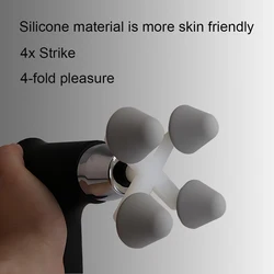 Massage Gun Head Four Heads Ball For Massage Gun Accessoires Fascial gun massage headBack Massagerrelieve lumbar body parts