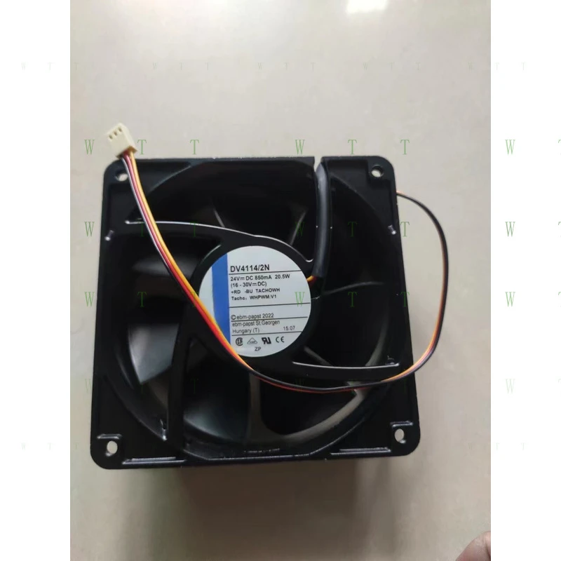 H 1 PCS for Cooling Fan DV4114/2N DC24V 20.5W 12038 12CM 3 Wire Aluminum Frame Fan