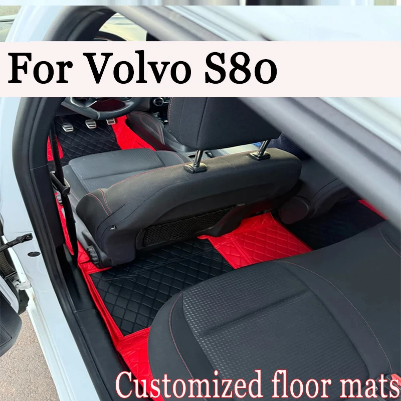 

Автомобильные коврики для Volvo S80 2006 ~ 2016 MK2, кожаный коврик, автомобильная внутренняя часть, роскошный ковер, защитный коврик, автомобильные аксессуары