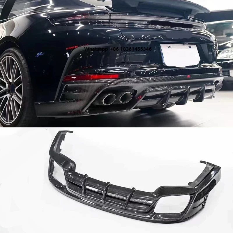 

For Panamera 976 Car Body Kit 2024 976 SP Style Dry Carbon Fiber Car Rear Bumper Diffuser Sp