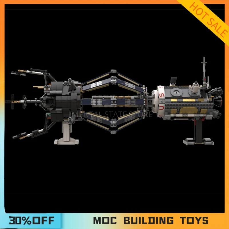 1298PCS Customized MOC A converted asteroid drilling ship Model Building Blocks Technology Bricks DIY Creative Assembly Toy Gift