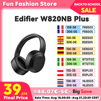 Edifier W820NB Plus Wireless Bluetooth Headphones Hybrid Active Noise Reduction Hi-Res Audio LDAC 49H Battery Life