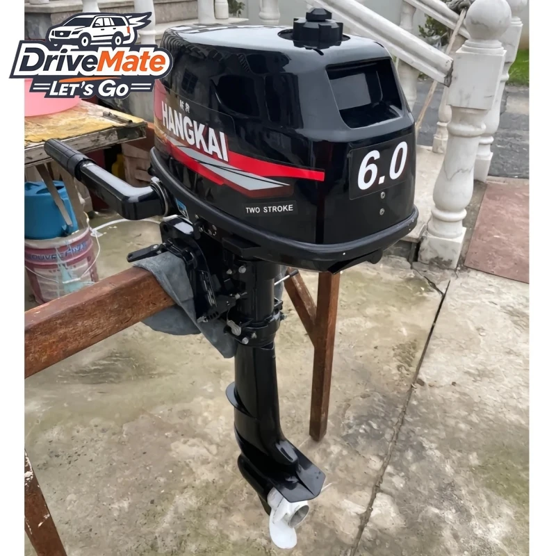 

Hangkai 2-тактный 6HP подвесной двигатель с водяным охлаждением, лодочный гребной двигатель для рыбацкой лодки, каяка