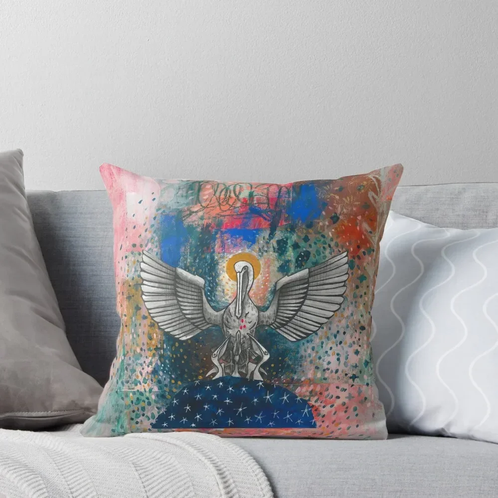 

Pelican In Her Piety Throw Pillow Decorative pillowcase christmas pillowcases pillowcases for sofa cushions pillow