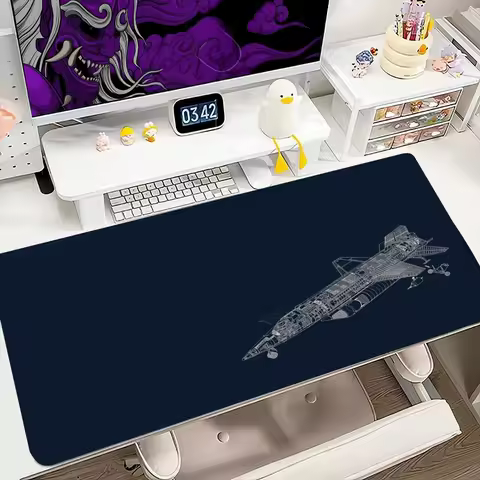 Black fighter plane Mouse Pad 900x400MM Large Gaming Mousepad Keyboard Gamer Rubber Anti-wrinkle Anti-Slip Bottom Desk Mat