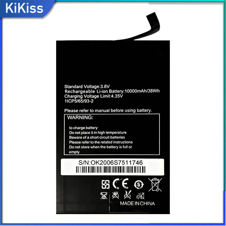 

10000Mah Mobile Phone Battery For Oukitel WP6 S75 Reliable Power