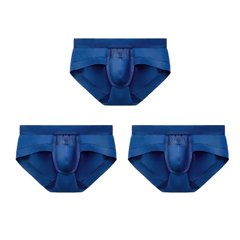 

3PCS Men's underwear with a triangular waistband, U-convex pocket, modal breathable and antibacterial low-waisted bottom pants