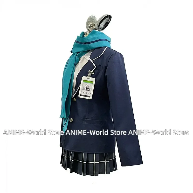 Game Blue Archive Sunaokami Shiroko Cosplay Costume Japanese High School Uniform Jk Dress Suit Coat Shirt Skirts Custom Made