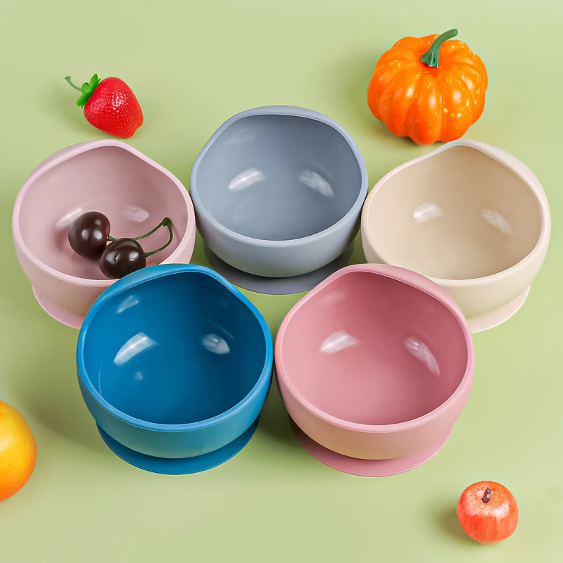 TYRY.HU Baby Silicone Meal Bowl Meal Tray Large Capacity Baby Feeding Tray Bowl BPA Free for Babies
