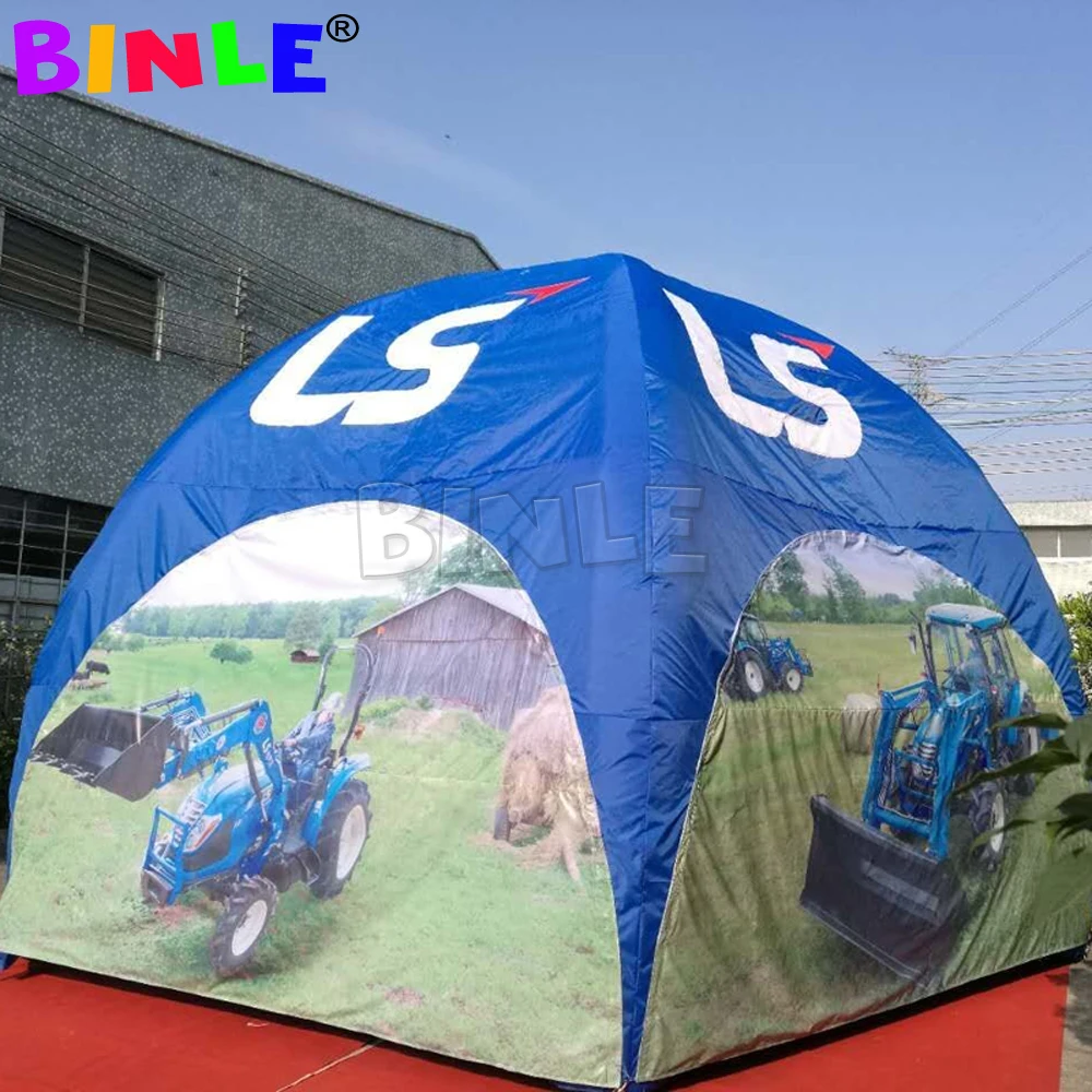 

High quality giant inflatable event tent with printings inflatable dome tent spider party tent trade show kiosk for advertising