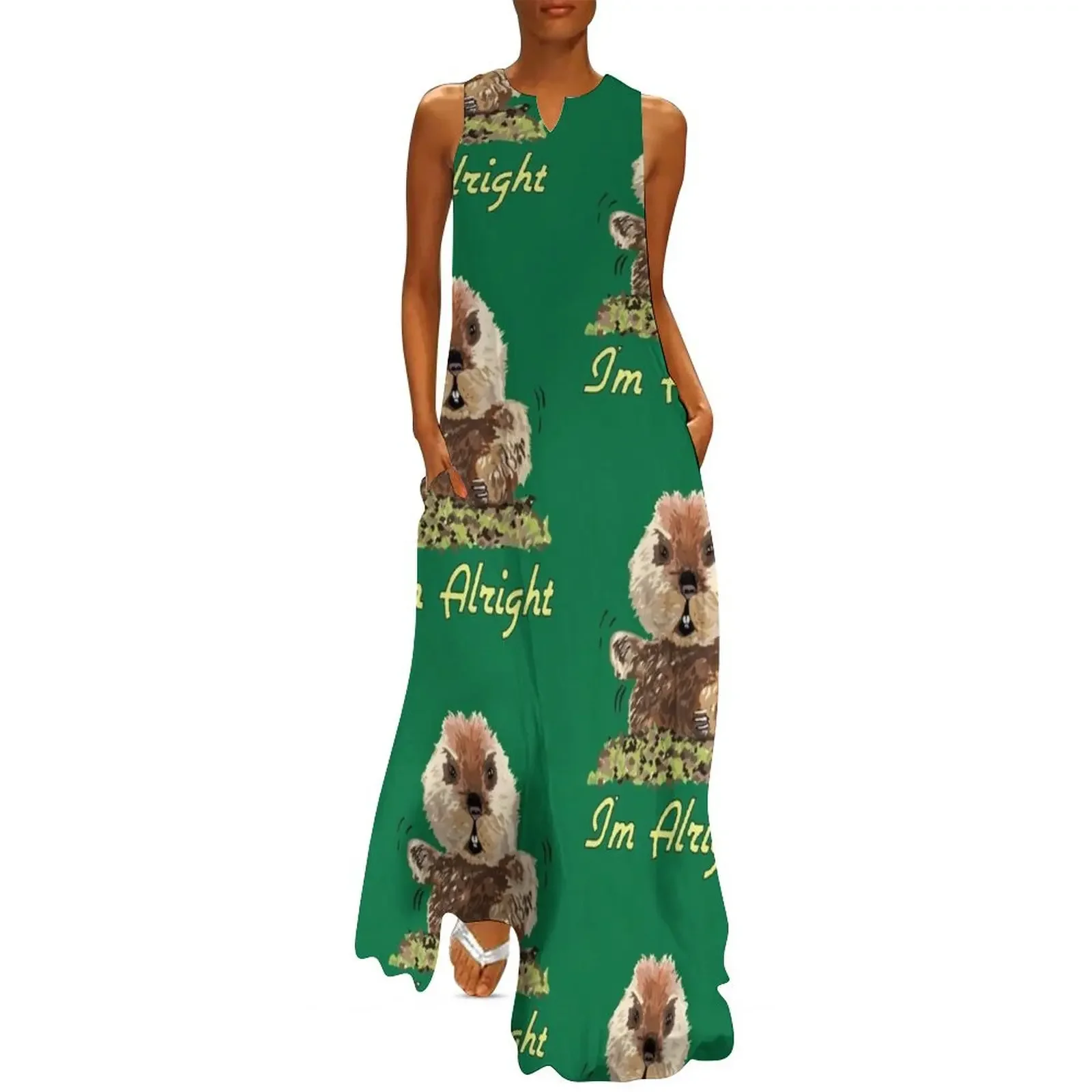 

I'm Alright Long Dress elegant chic wedding evening dresses Women's dress Prom gown long dress women summer