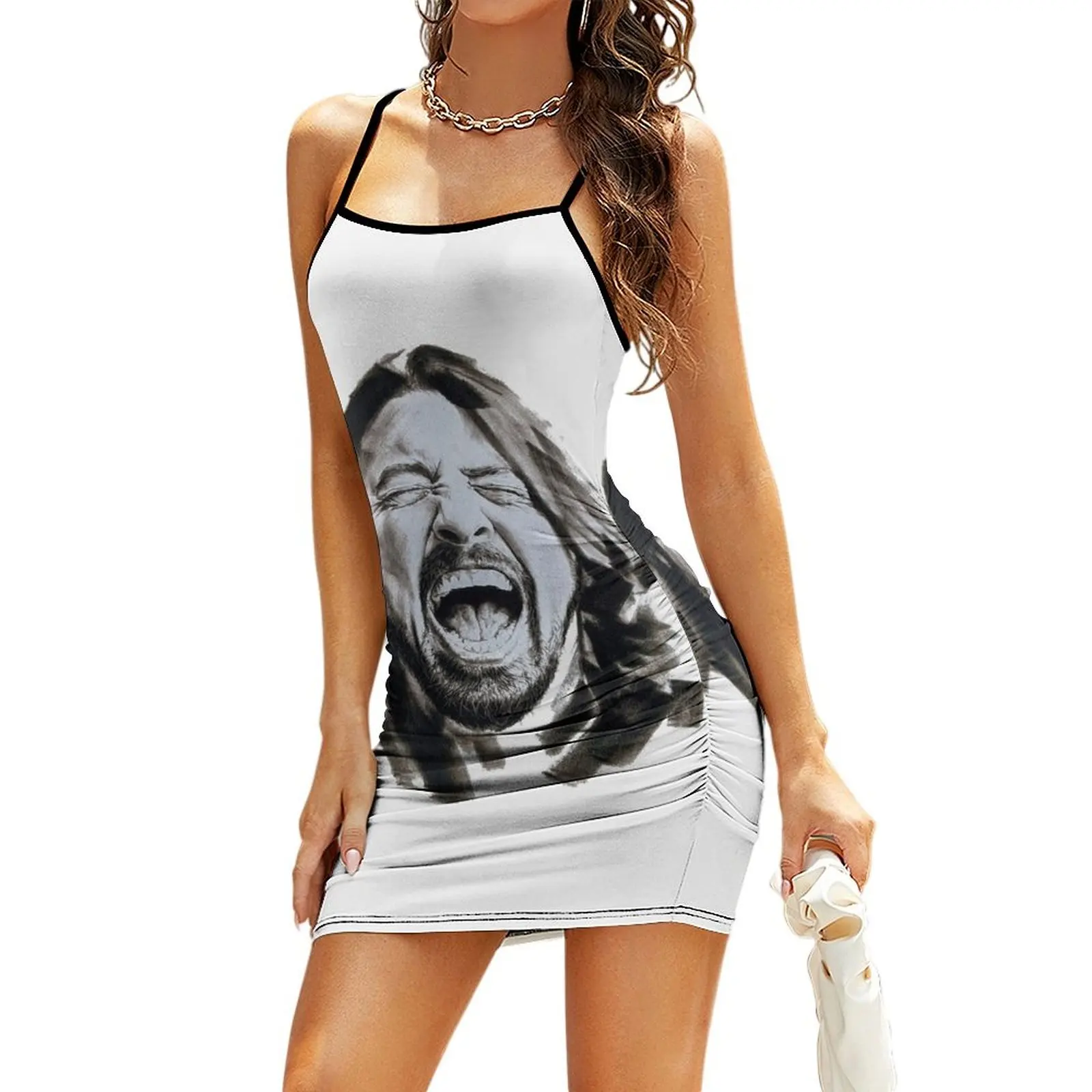 

Vintage face Sling Dress Women's dresses summer dresses cute dress