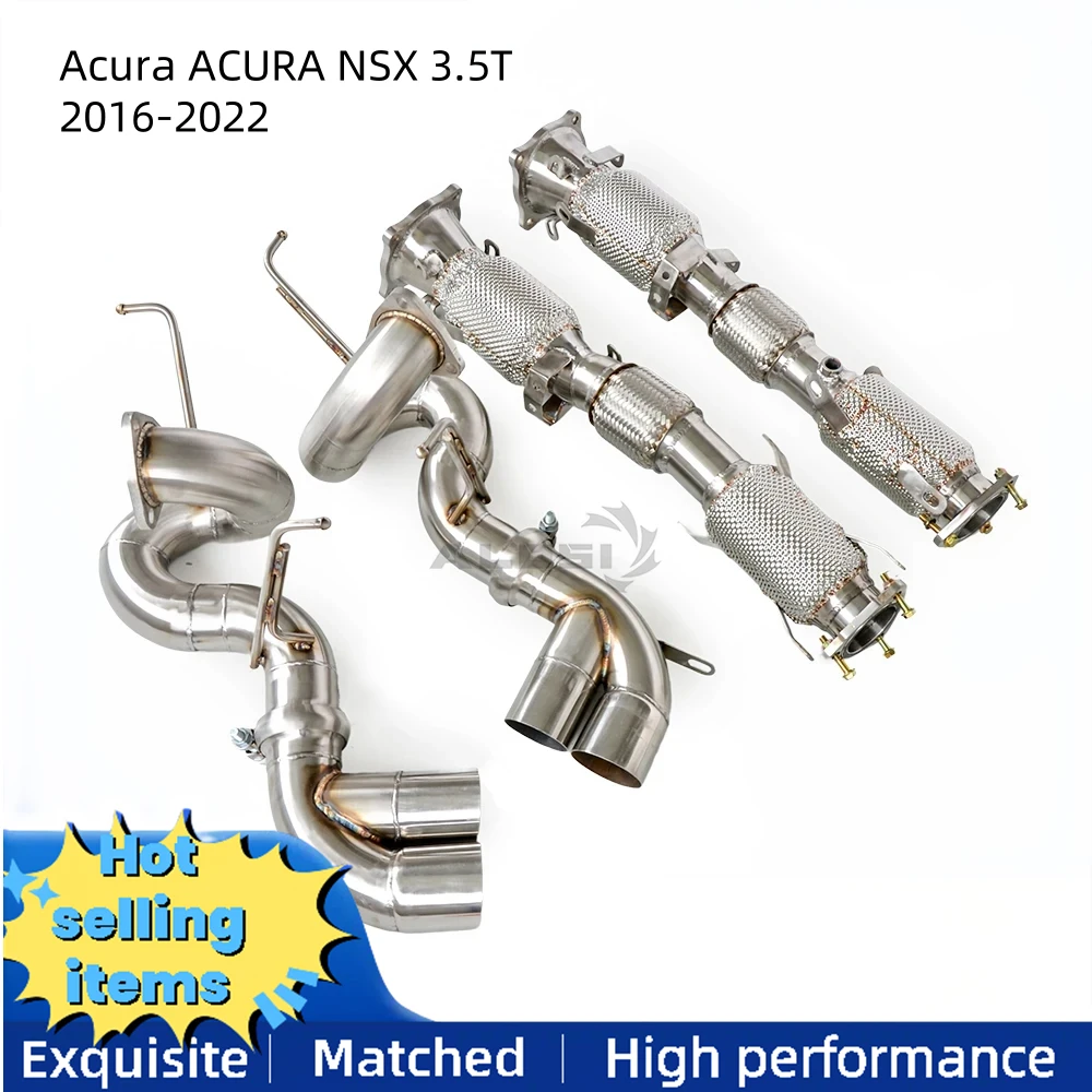 

Выхлопные трубы для Acura ACURA NSX 3.5T 2016-2022, выхлопная труба с/без каталитической задней частью вала выхлопной трубы сзади