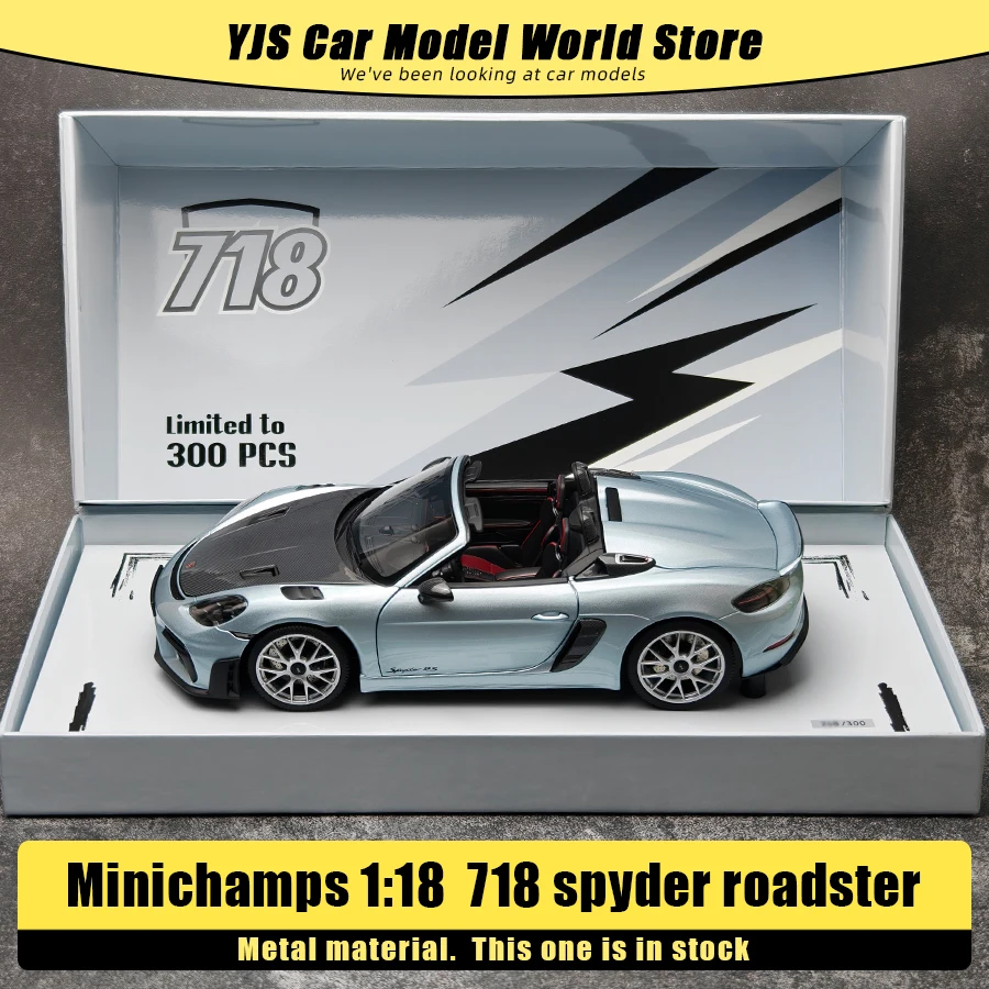 

Minichamps Литая под давлением модель 1:18 718 Spyder Roadster Спортивная машина Металлическая модель автомобиля Праздничный подарок Статический орнамент