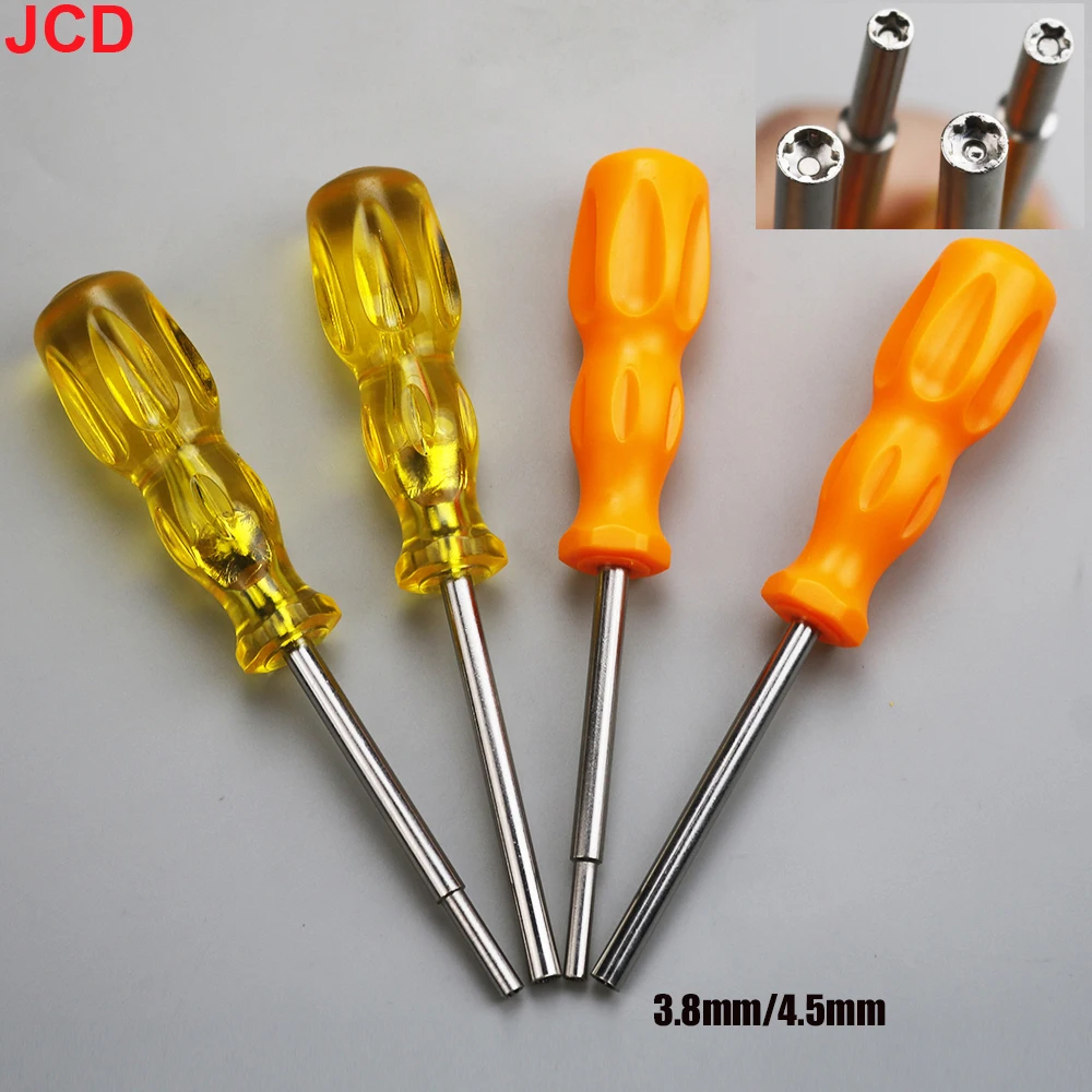 JCD 1 piece 3.8mm 4.5mm Security Screwdriver Repair Tool Gamebit For N64 NES SNES NGC SEGA SFC MD GameBoy Color Game Tools