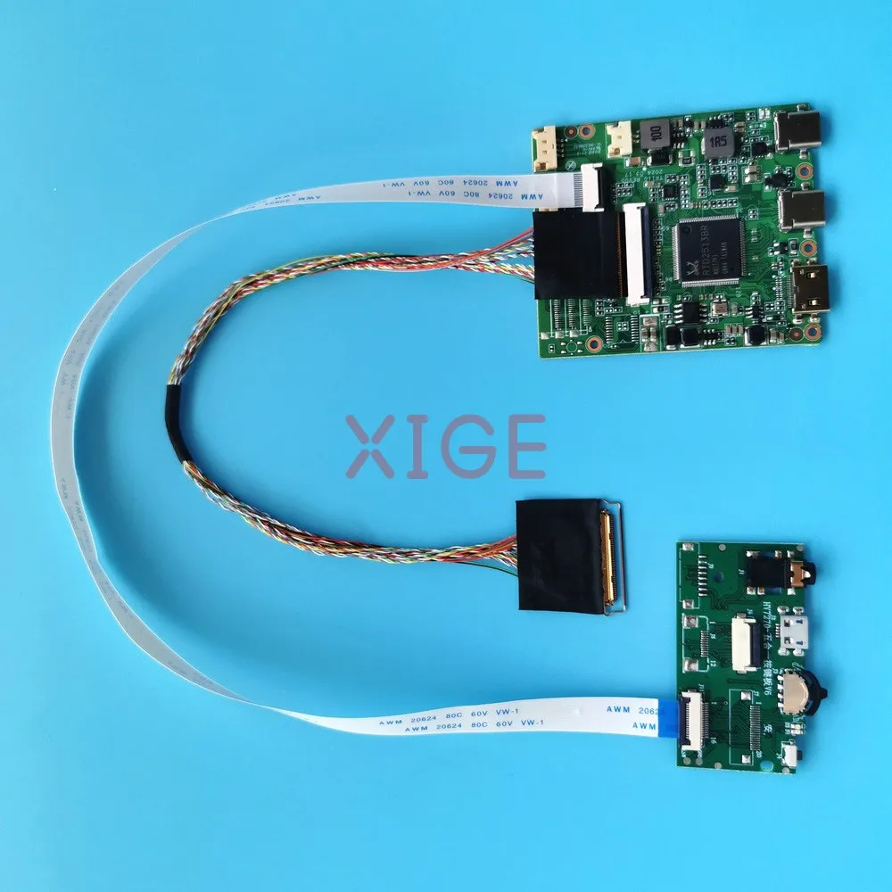 

For N156HGE-L11/L21/LA1/LB1/LG1 15.6" Laptop Matrix 1920x1080 Mini-HDMI USB-C TYPE-C LVDS 40 Pin Controller Driver Board DIY Kit