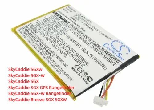 

Battery For SkyGolf SkyCaddie Breeze SGX Rangefinder;ENCPT505068HT,GPS0320MG051