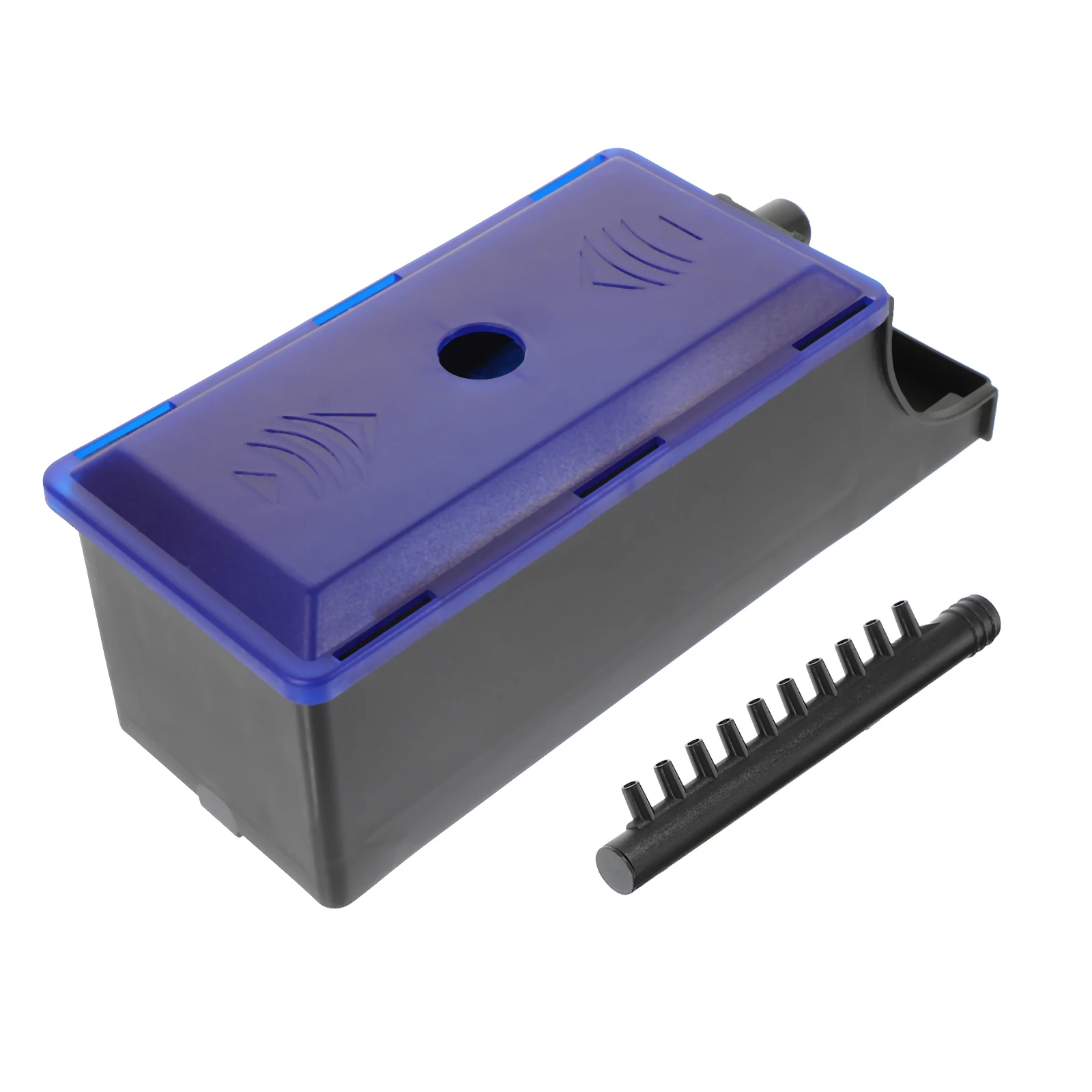 

Aquarium Filter Box 24-41Cm Adjustable Extension Tray Reusable Fish Tank Filtration System With Filter Cotton For Turtle