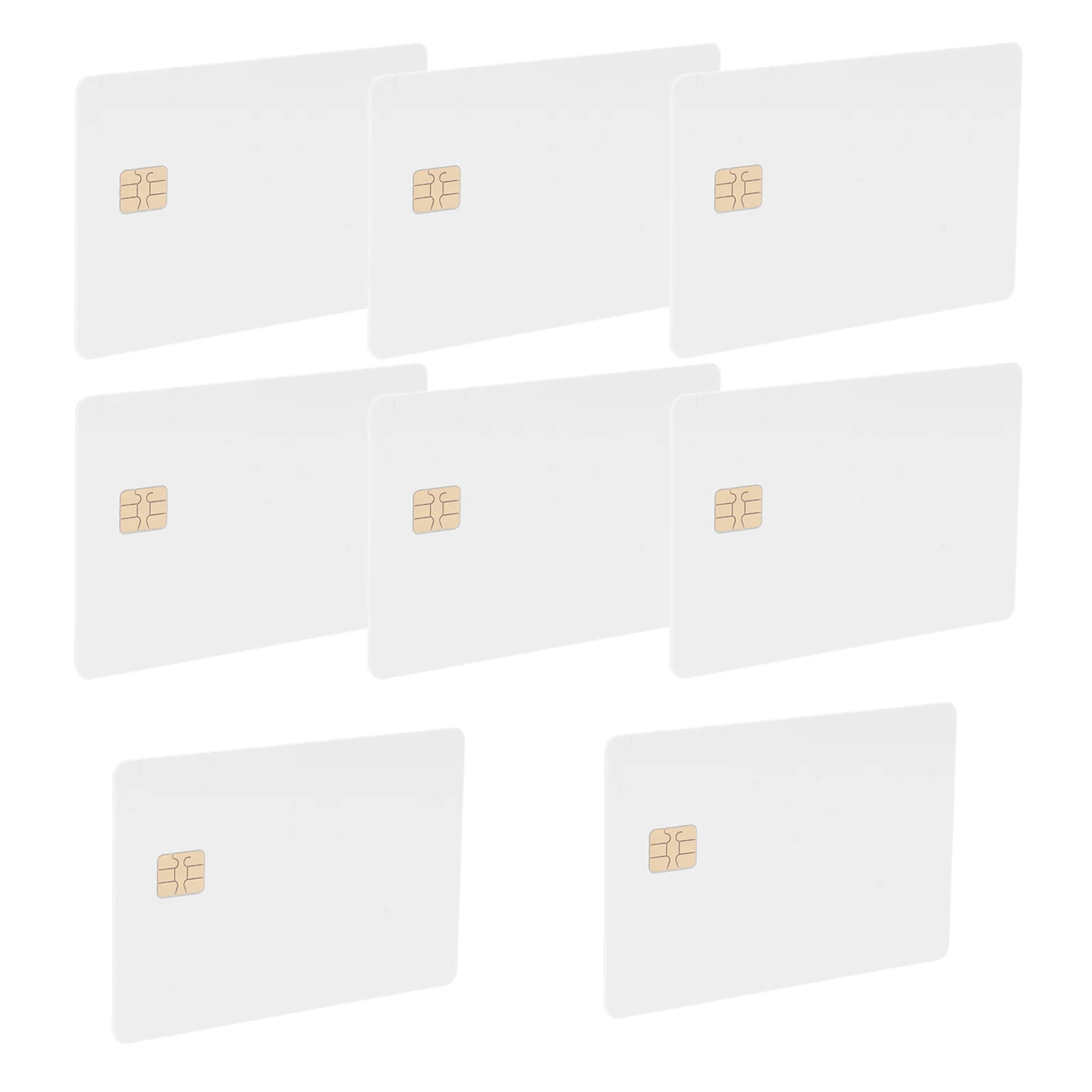 8 cartões de identificação dos pces em branco pvc branco imprimível jato de tinta cartão inteligente 4442 chip driver controle acesso crachá de associação