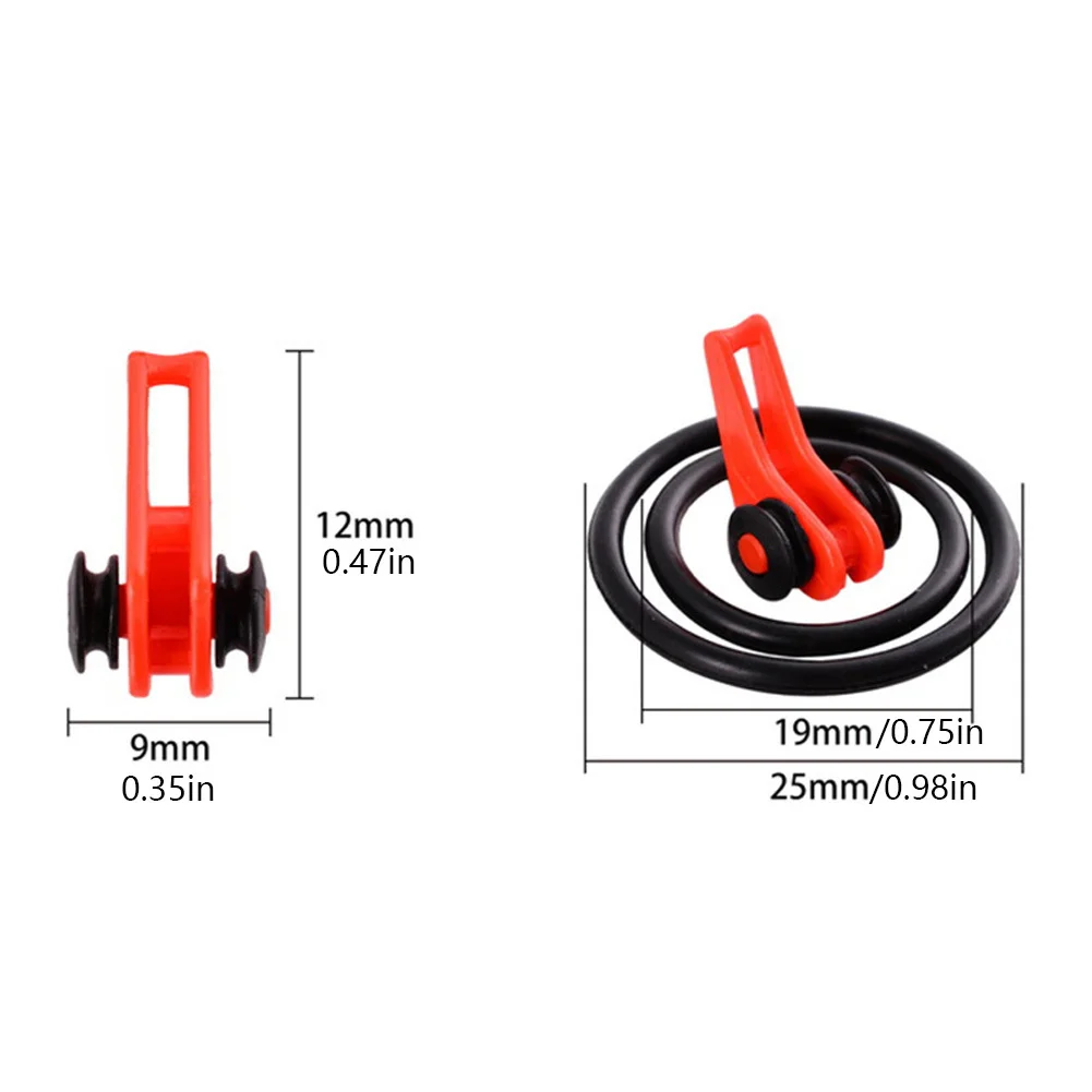 JOOYOO 10 stks/partij Hengel Pole Hook Keeper - Veilig Siliconen Ring Iso Hold Aas Kunstaas en Jigs voor Veilig en Gemakkelijk Vissen