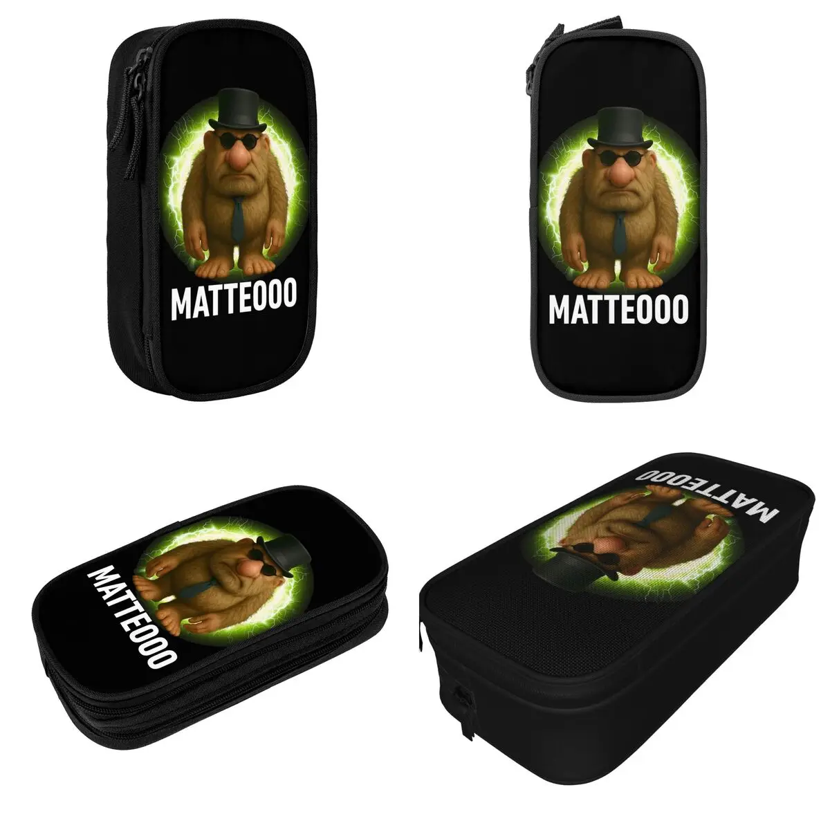 Matteo الإيطالية Brainrot Meme Mateo Brainrot Mateooo مقلمة حامل قلم حقيبة الفتيات الفتيان اللوازم المدرسية الكبيرة هدية pencelcases