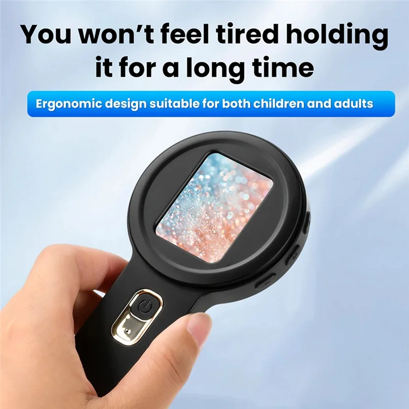 ABGE-Repair Electronic Magnifying Glass Electronic Magnifying Glass 2-Inch High-Definition Large Screen Expansion Mini Microscop