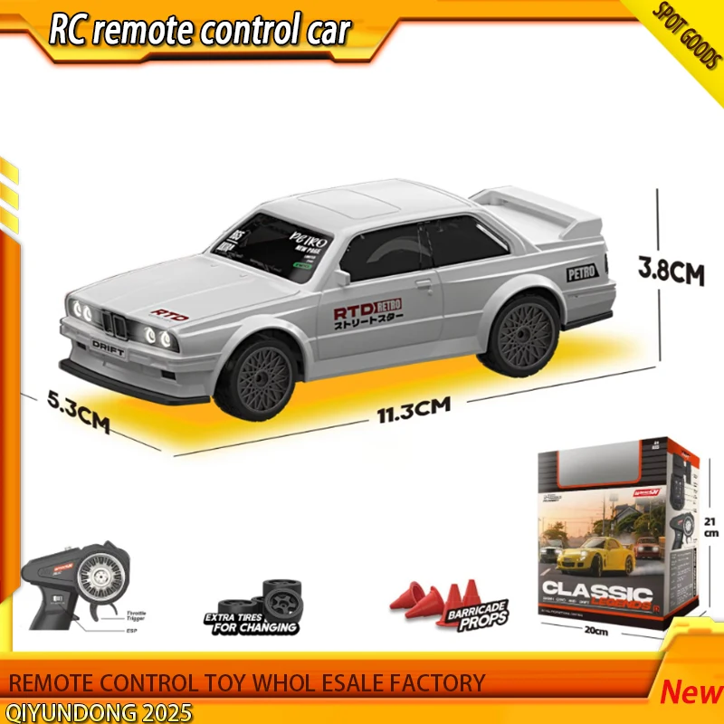 

2025 Drift 1/43 Mini Rc Car 2.4g Fully Proportional 3-Speed Variable Speed Jdm Drift Remote Control Car Desktop Children'S Toy