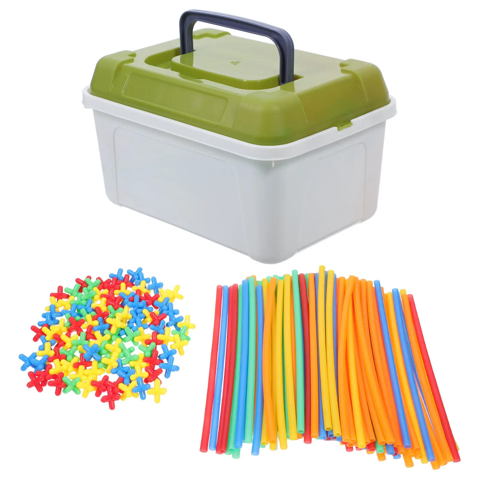 

Набор для конструирования из соломинок: развивающий инженерный конструктор для детей, обучающий самостоятельному сбору и конструированию