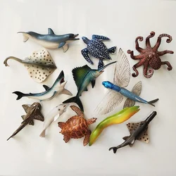 Lifelike Marine Animals Magnetic Stickers for Refrigerator Cute 3D Flying Fish Dolphin Fridge Magnets Animals Blackboard Sticker