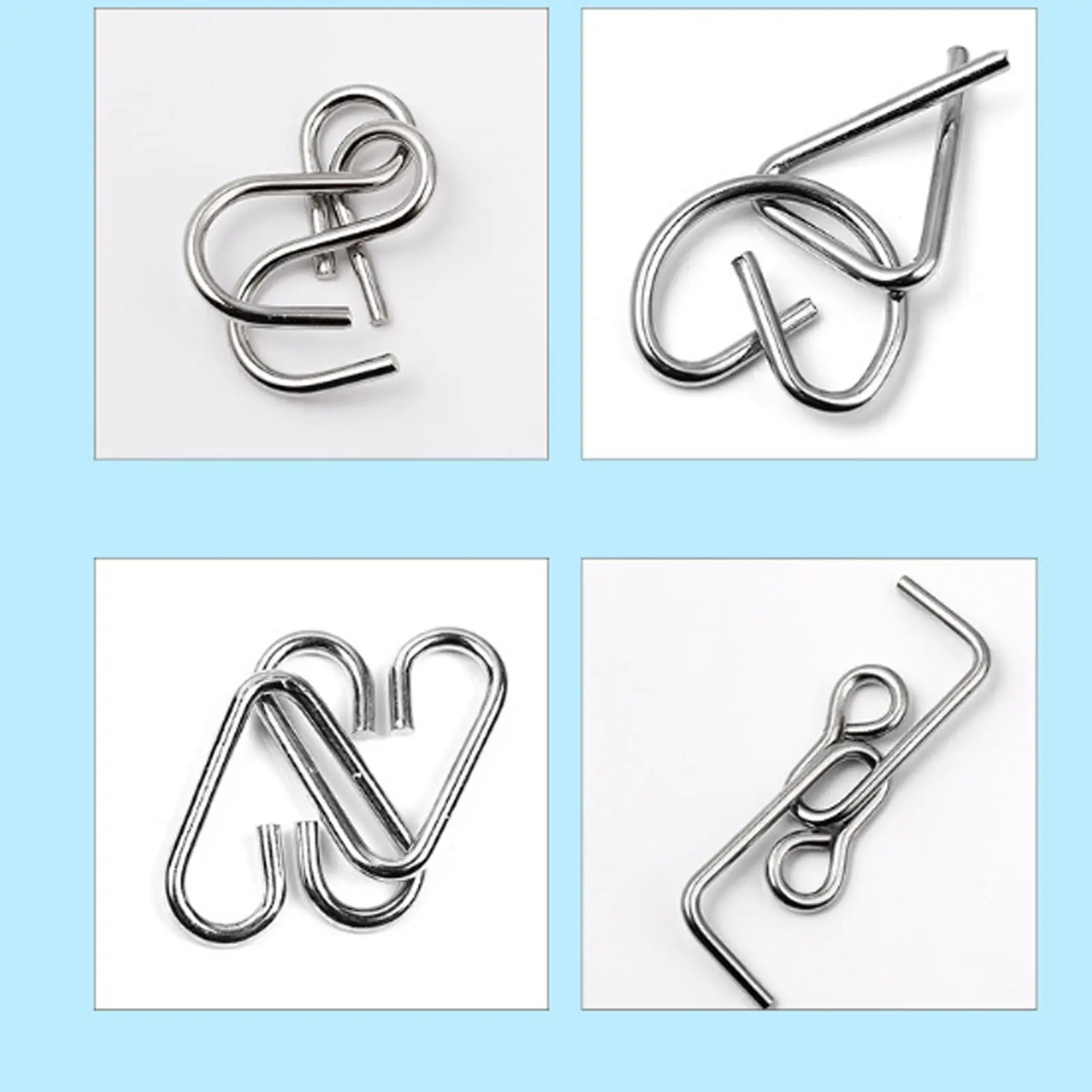 Metall Chinesischen Ring Puzzle Gehirn Teaser Logik Spiel Für Erwachsene Kinder Anspruchsvolle Geist Training Tragbare Reise Spielzeug