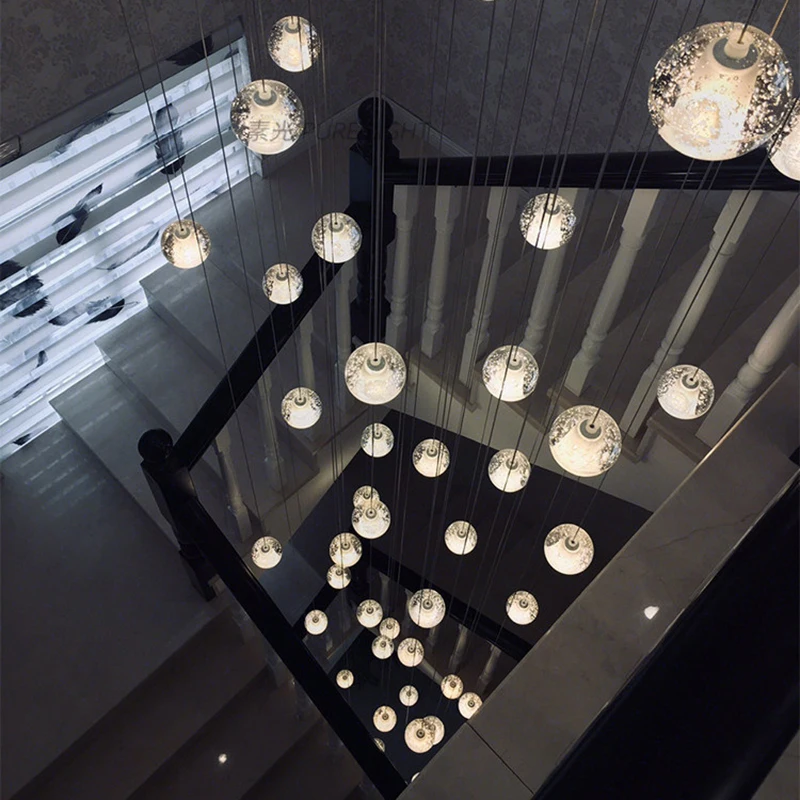 Simple and modern home decoration chandelier, staircase chandelier, living room chandelier, dining room indoor lighting